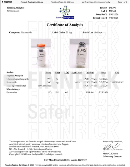 GLP-3 Retatrutide + Tesamorelin